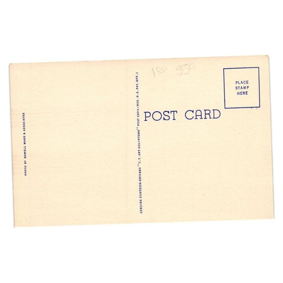 Vintage Postcard High School Auditorium Boys Town Nebraska Linen Finish 1940s - Picture 2 of 2